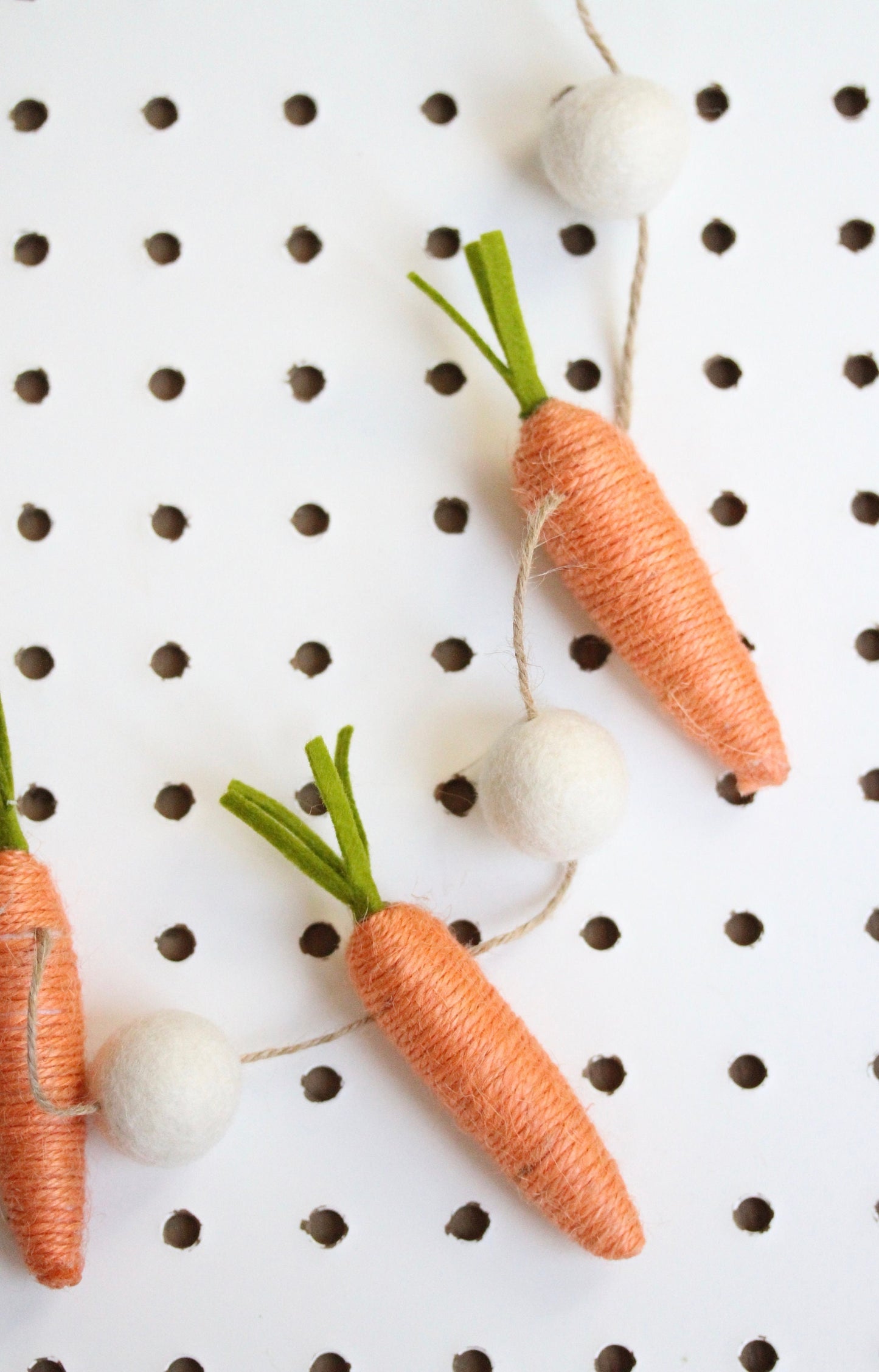 Carrot Felt Garland
