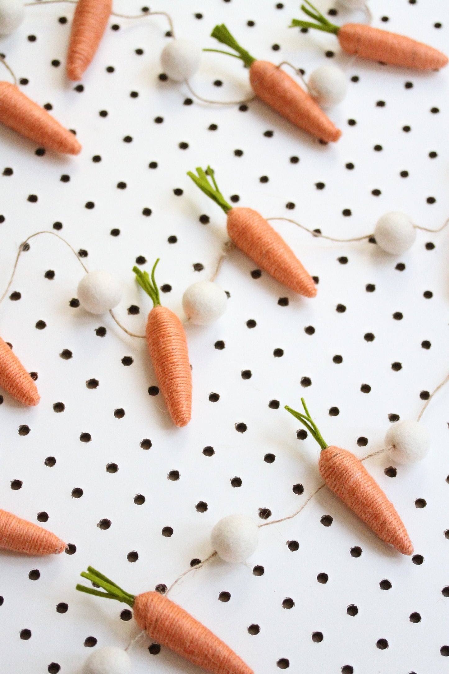 Carrot Felt Garland