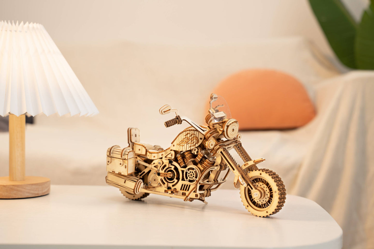 DIY Wooden Puzzle: Cruiser Motorcycle