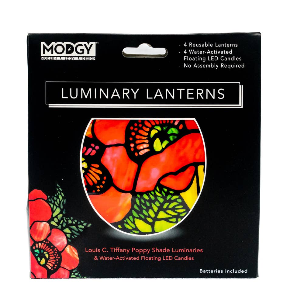 Luminary Lantern - Louis C. Tiffany Poppies