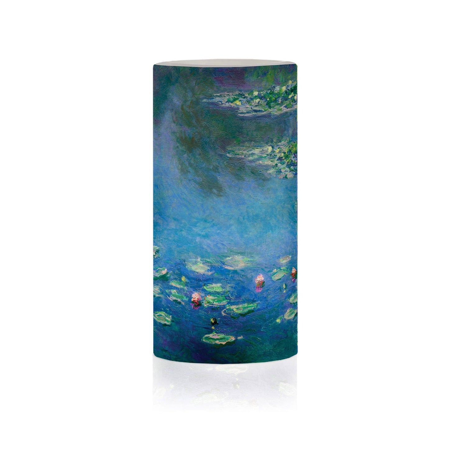 6 in. LED Flameless Wax Candle - Monet "Water Lilies"