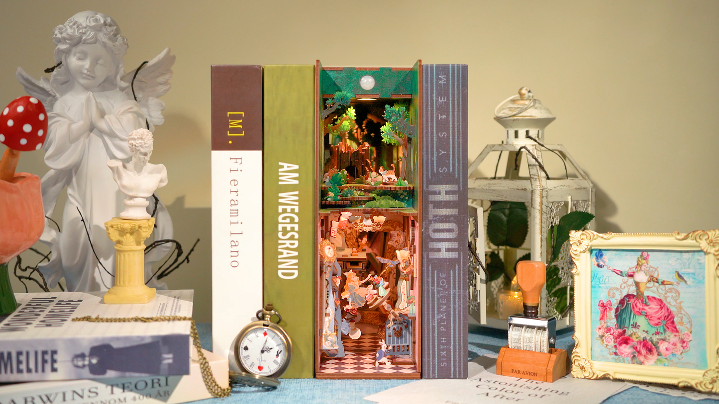 DIY Miniature House Book Nook Kit: Alice's Adventure