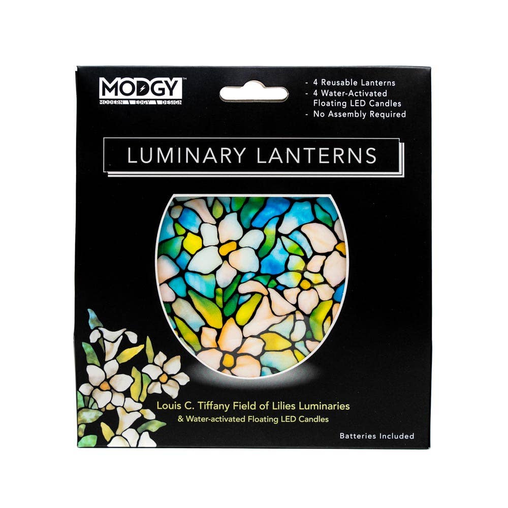 Luminary Lantern - Louis C. Tiffany Field of Lilies