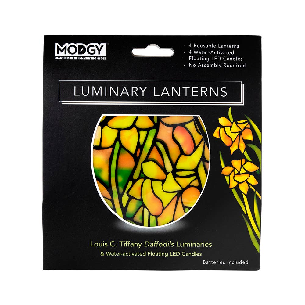 Luminary Lantern - Louis C. Tiffany Daffodils