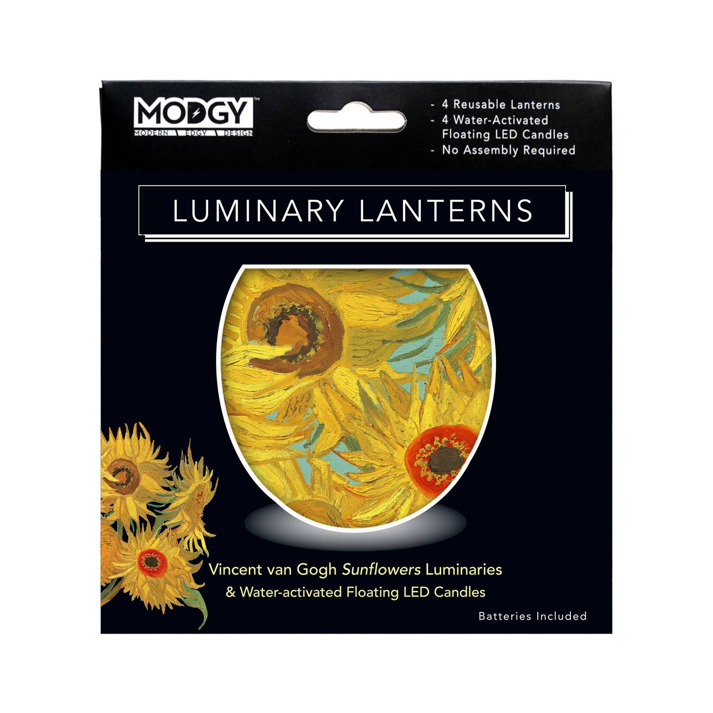 Luminary Lantern - Van Gogh Sunflowers