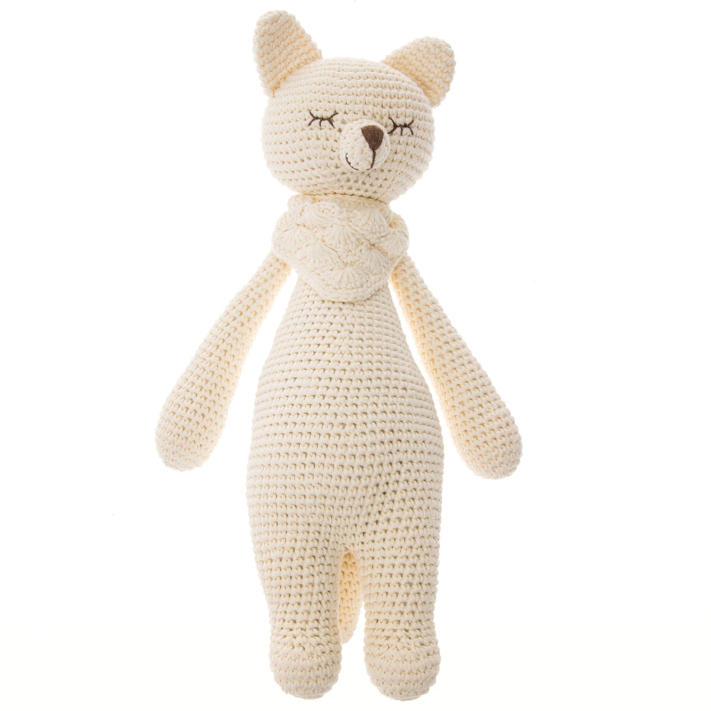 Handmade Crochet Doll: Platinum Fennis the Softie