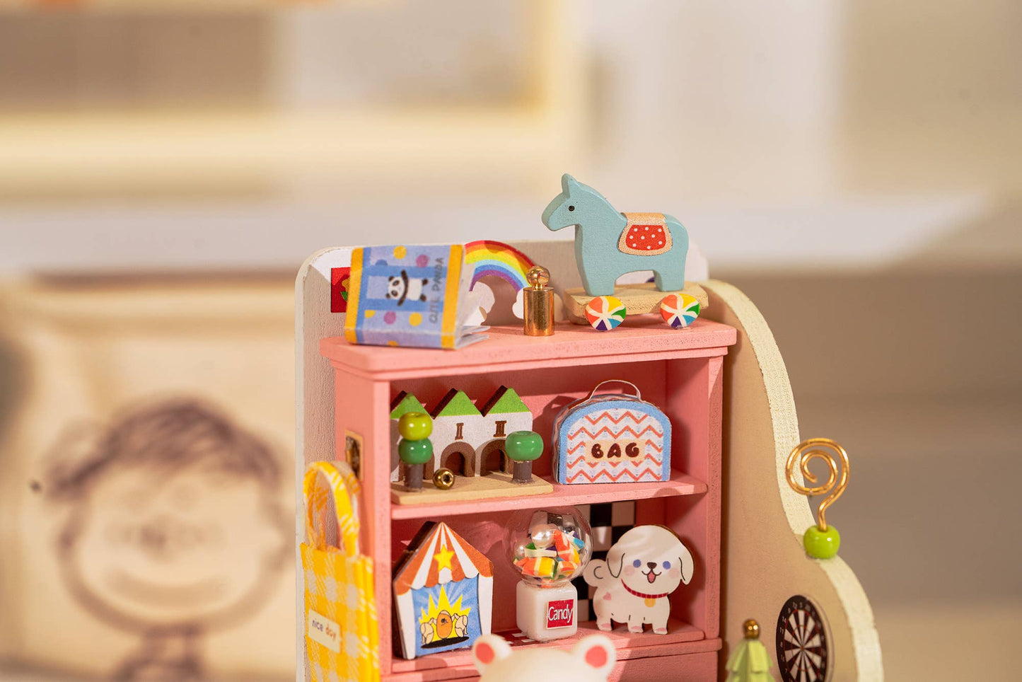 DIY Miniature House Kit: Childhood Toy House