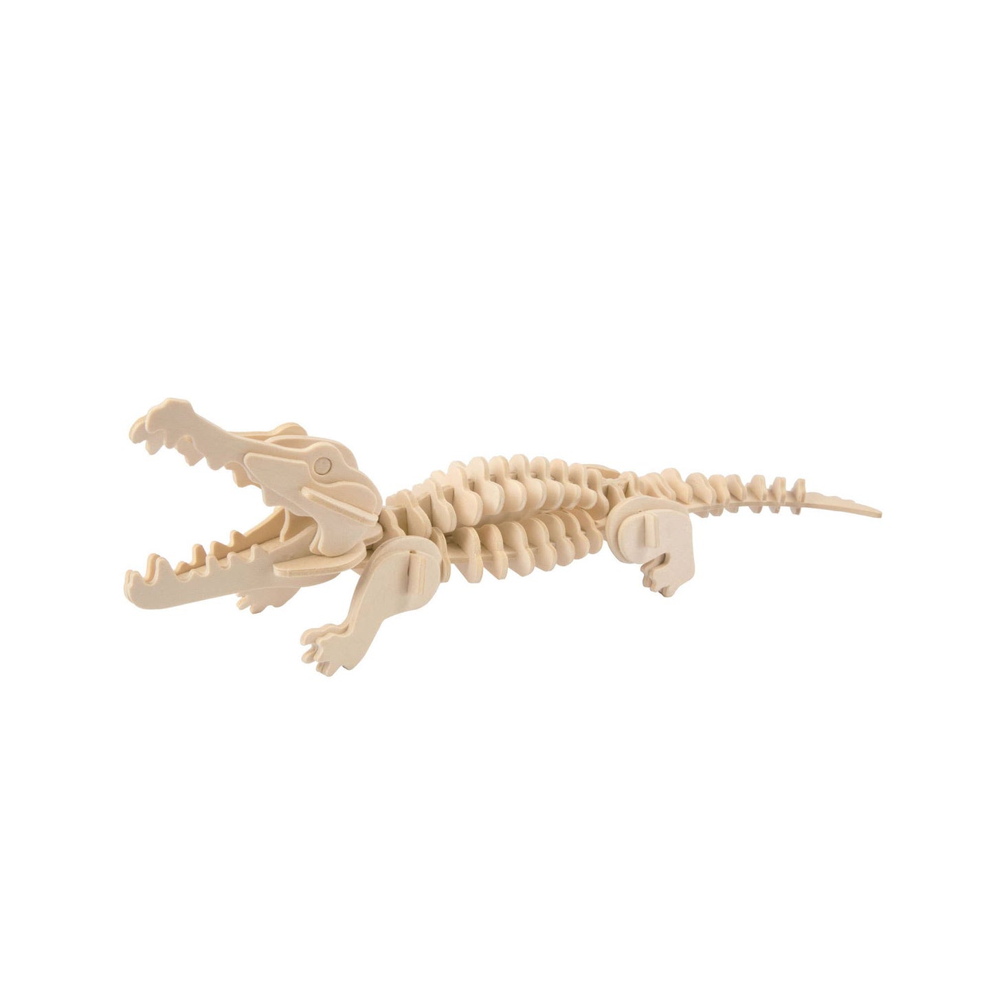 3D Wooden Puzzle: Crocodile