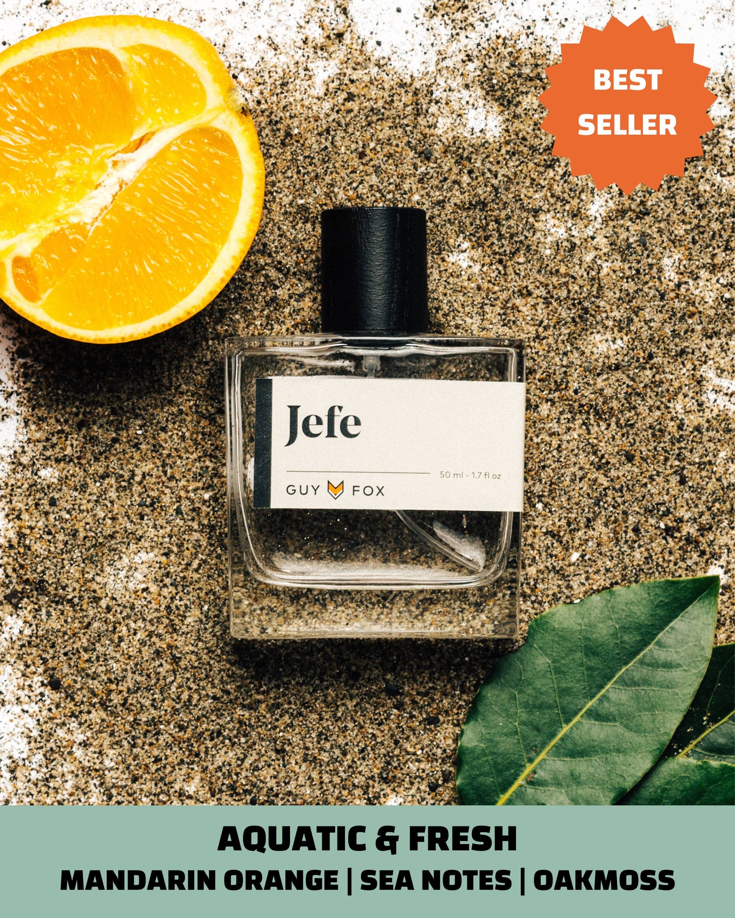 Jefe - Men's Cologne - Mandarin, Sea Notes, Oakmoss