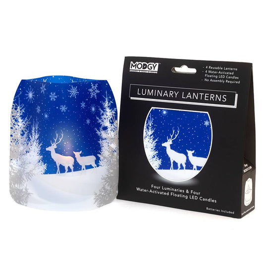 Luminary - OhDeer - Festive Christmas Winter Scene