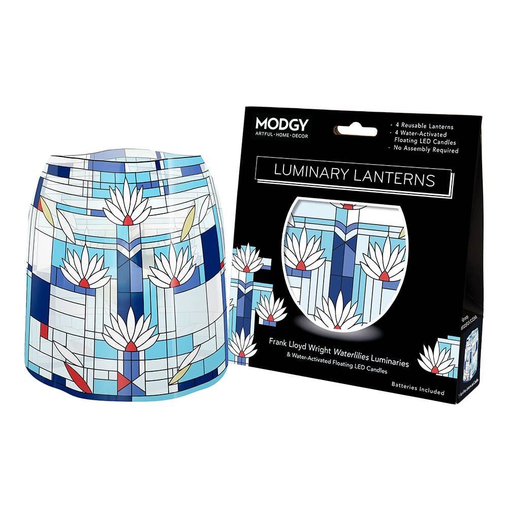 MODGY Luminary Lanterns - Frank Lloyd Wright Waterlilies