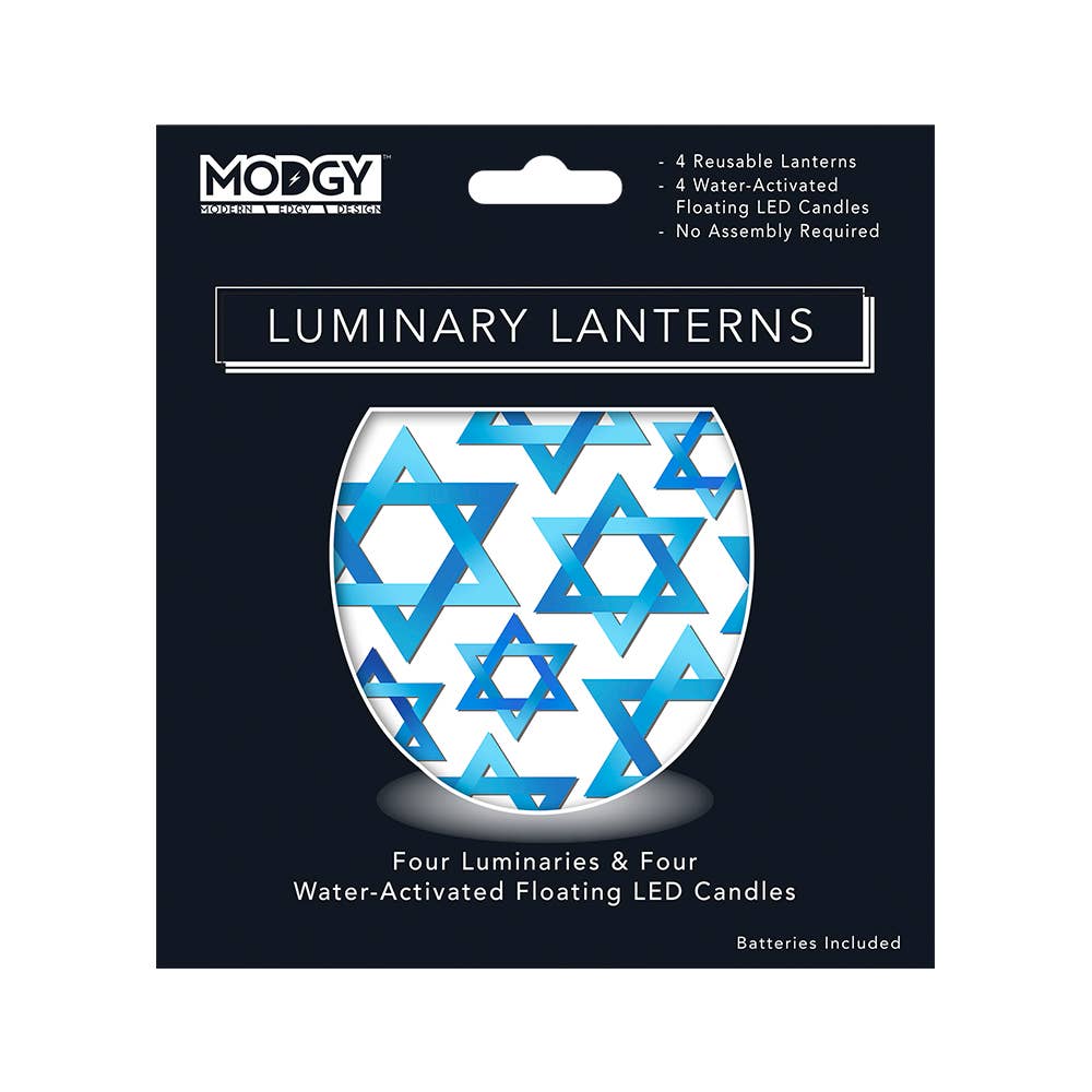 Luminary Lanterns - Mazel - Judaica - Hanukkah