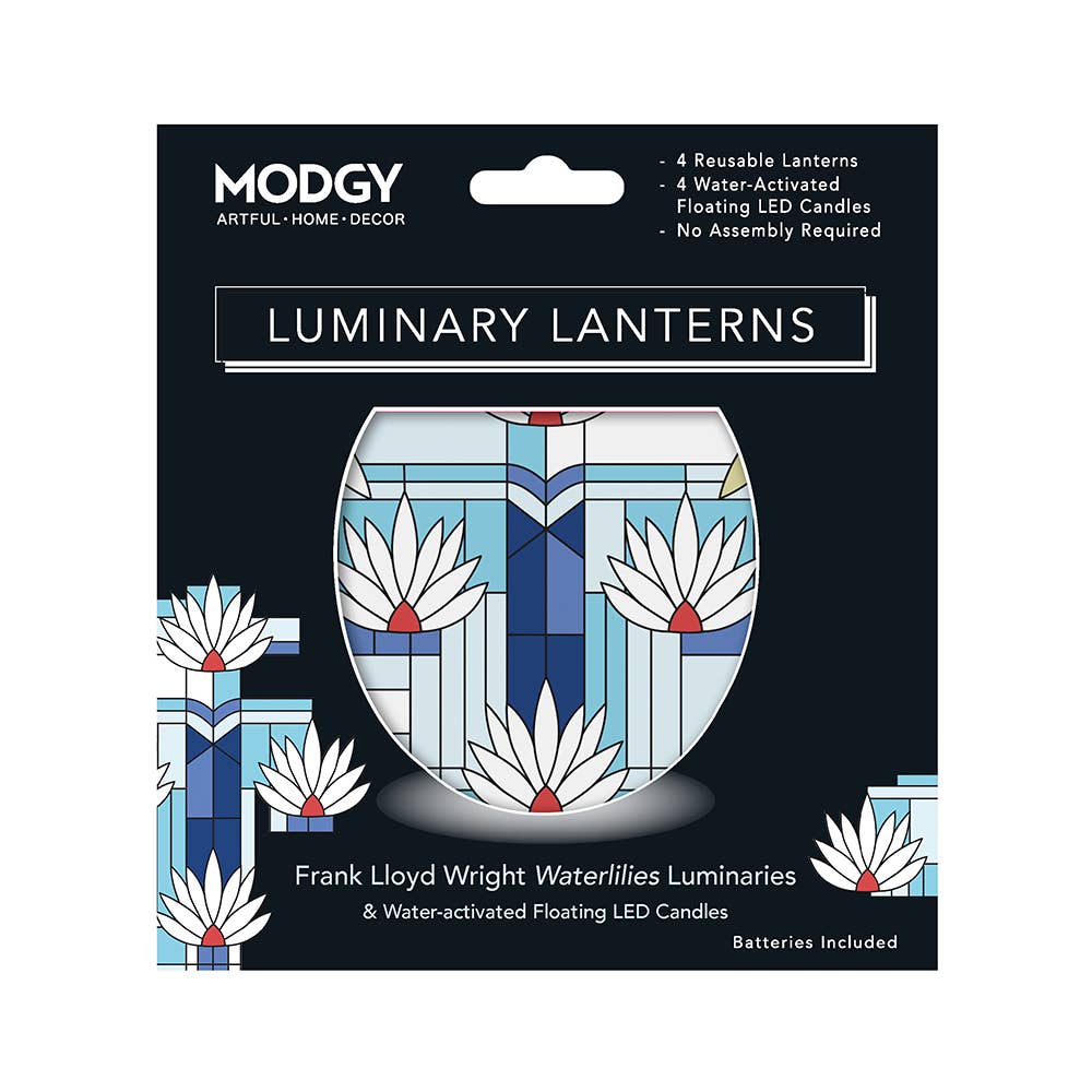 MODGY Luminary Lanterns - Frank Lloyd Wright Waterlilies