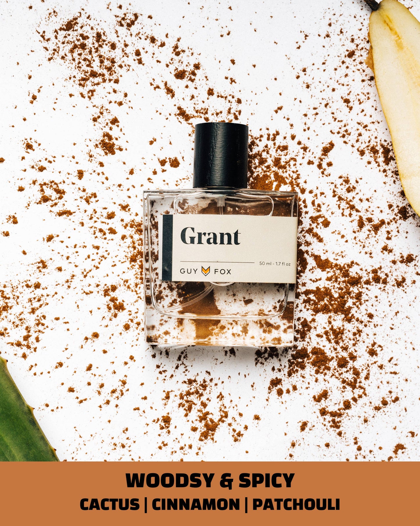 Grant - Men's Cologne - Cactus, Cinnamon, Patchouli