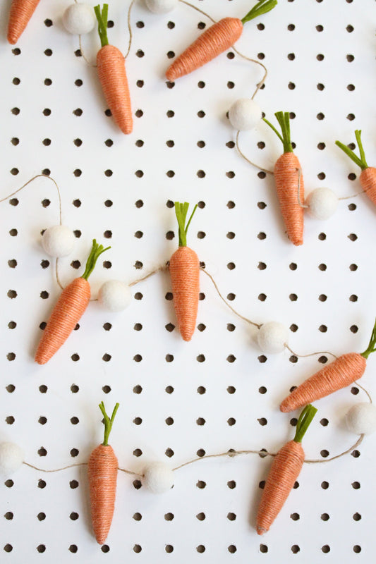 Carrot Felt Garland