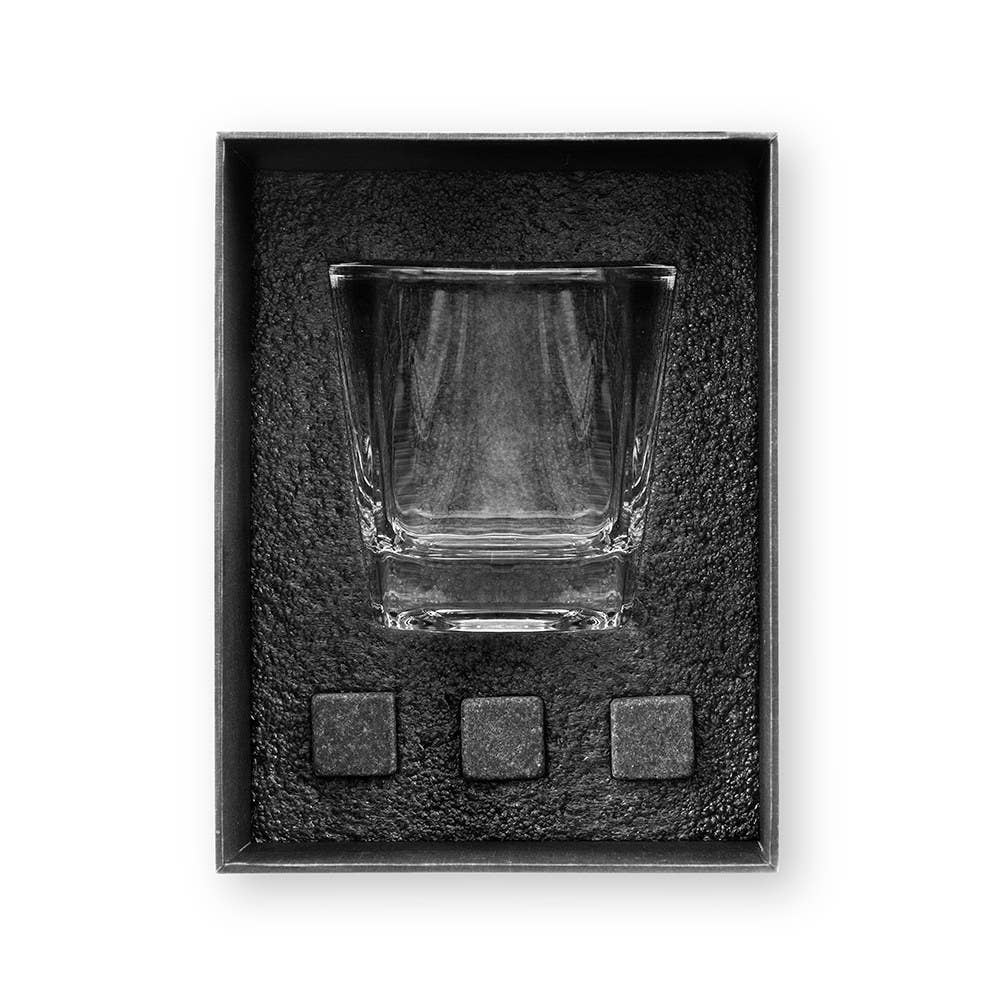 Square 8 Oz. Whiskey Glass Gift Box Set